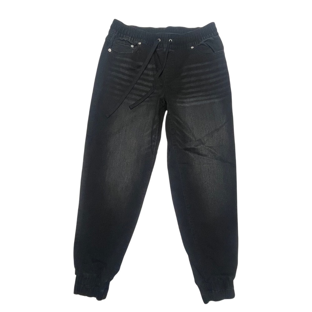 INC International Concepts‎ Black Denim Basic Joggers Women's 10